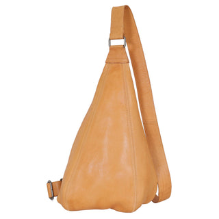 Hippie Handcrafted Leather Sling Bags: Camel