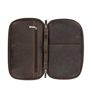 Monroe Leather Passport Wallet in Brown