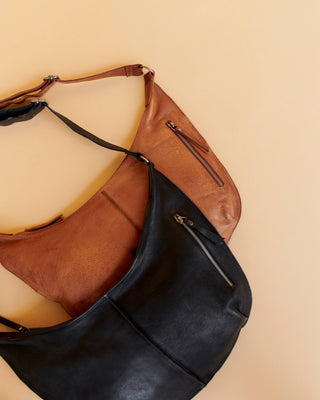 Jackson Handcrafted Leather Shoulder Bags: Cognac