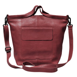 Bianca Handcrafted Leather Tote/Crossbody Bags: Cognac