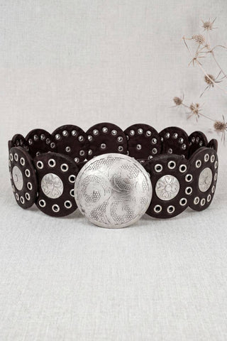 Alpha Narrow Black Leather Belt
