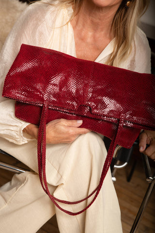 Gemma Teal Handcrafted Leather Tote Bags