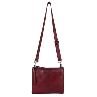 Jett Leather Crossbody Bags: Cognac