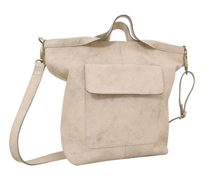 Bianca Handcrafted Leather Tote/Crossbody Bags: Cognac