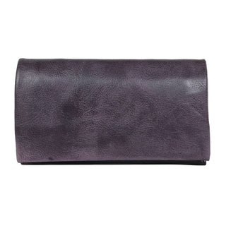 Eloise Handcrafted Leather Wallet: Eggplant