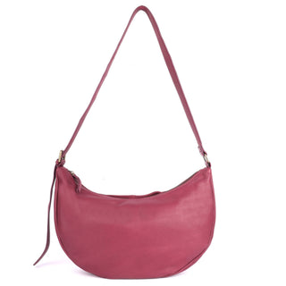 Worth Handcrafted Leather Hobo/Shoulder Bags: Plum