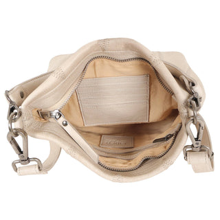 Ivy Diamond Leather Crossbody Bag: Cognac