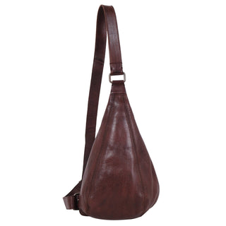 Hippie Small Oxblood Handcrafted Leather Sling Bags