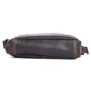 Asheville Leather Crossbody Bag – Unisex – Brown