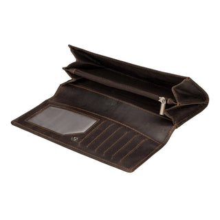 Charlotte Leather Wallet in Brown