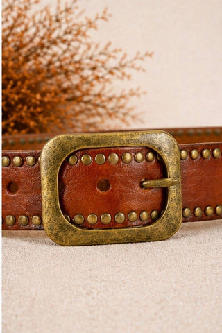HELIOS LIGHT BROWN LEATHER BELT
