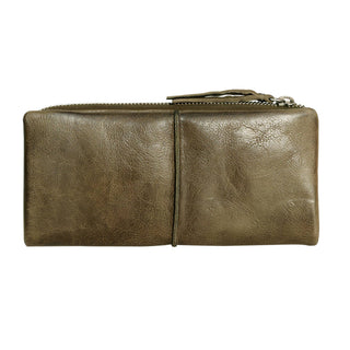 Andi Handcrafted Leather Wallet: Eggplant