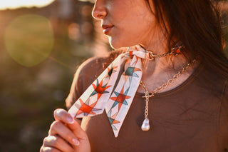 Snaffle Bit Twilly Scarf Slide Accessory in “Antique Bronze”