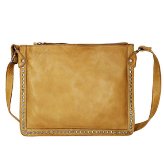 Gabriel Handcrafted Leather Crossbody Bags: Cognac