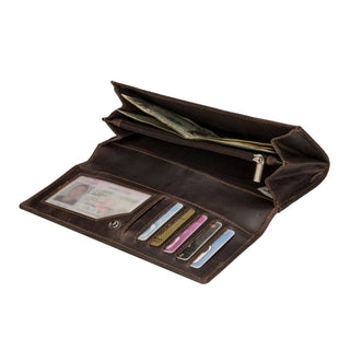 Charlotte Leather Wallet in Brown