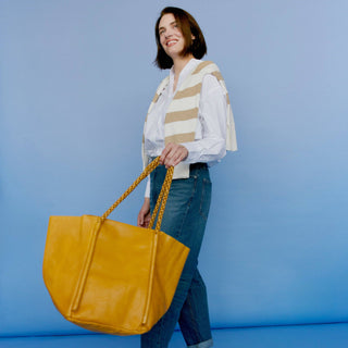 Voyage Tote (Lg): Cognac