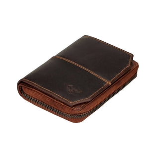 Nora Leather Wallet in Chestnut