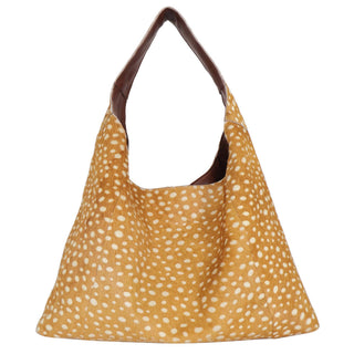 Petite Lindsey Handcrafted Leather Shoulder Bag: Cognac