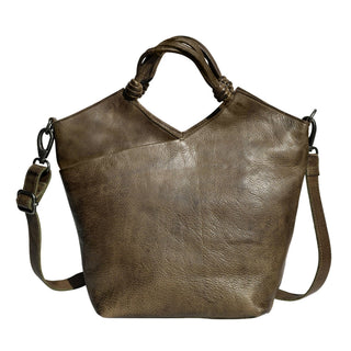 Nash Handcrafted Leather Tote/Crossbody Bags: Cognac