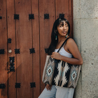 Looking Glass Zapotec Wool Tote–Handwoven in Oaxaca