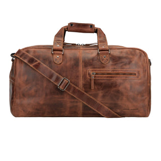 Hudson Leather Duffle Bag – Unisex – Chestnut