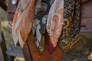 Show Day D Ring Snaffle Bit Wild Rag Scarf in Vintage Plum Unique Gift