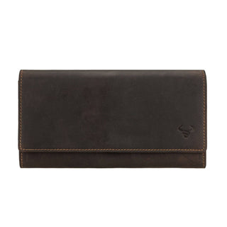 Charlotte Leather Wallet in Brown