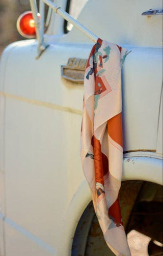 Poppy Cowgirl Mulberry Silk 35x35