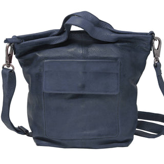 Bianca Handcrafted Leather Tote/Crossbody Bags: Cognac