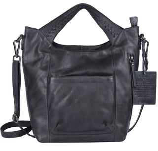 Mason Handcrafted Leather Tote/Crossbody Bags: Cognac