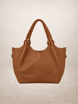 KELLI - Leather bag: Wine red