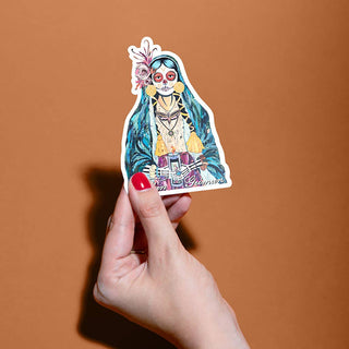 Sticker | Day of the Dead Sticker | VIGIL (TEAL)