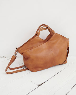 Nelly Handcrafted Leather Tote/Crossbody Bags: Denim