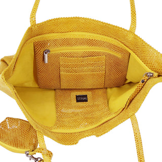Gemma Teal Handcrafted Leather Tote Bags