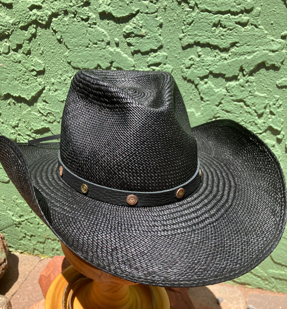 Straw Cowboy Hat for Sale in Black