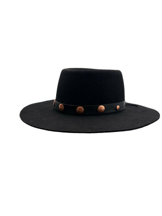 Copper Concha and Leather Hat Band