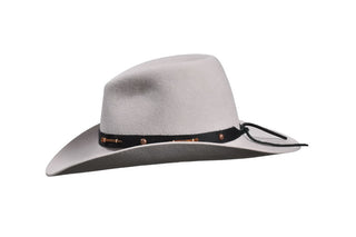 Silver Belly European Hare Cowboy Hat – Horseshoe Nail Band, Size 7 3/8