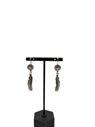 Feather Concha Earrings