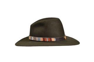 Forest Beaver Fedora, Pendelton Hat Band, Size 7 1/4