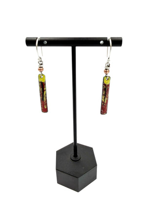 Desert Ember Enamel Earrings