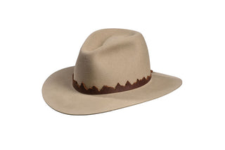 Sahara Fedora with Mountain Leather Band, Size 7 3/8
