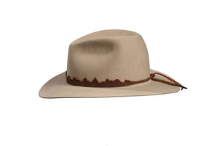 Sahara Fedora with Mountain Leather Band, Size 7 3/8