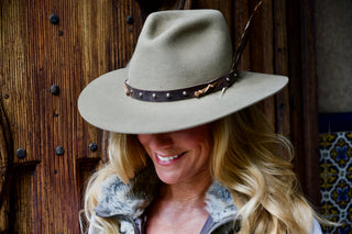 The Brook Beaver Fur Fedora Hat Natural Beaver Fur