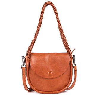 Portage Handcrafted Leather Crossbody/Shoulder Bags: Cognac