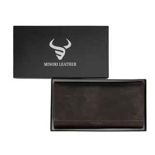 Charlotte Leather Wallet in Brown