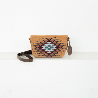 Golden Hour Convertible Wool Clutch–Crossbody