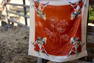 Poppy Cowgirl Mulberry Silk 35x35