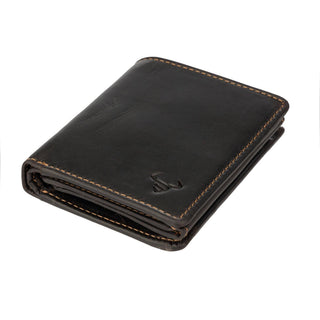 Philip Leather Trifold Wallet for Men in Brown