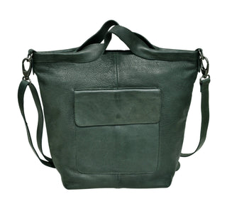 Bianca Handcrafted Leather Tote/Crossbody Bags: Cognac