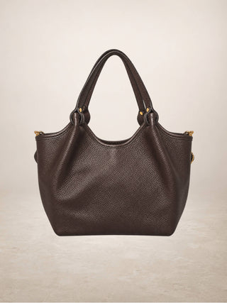 KELLI - Leather bag: Wine red